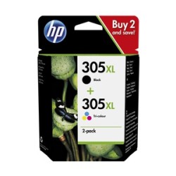 HP MULTIPACK NERO / DIFFERENTI COLORI 6ZA94AE MCVP 305 XL ORIGINALE