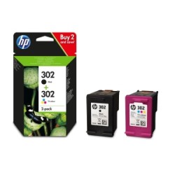 HP MULTIPACK NERO / DIFFERENTI COLORI X4D37AE 302 ORIGINALE