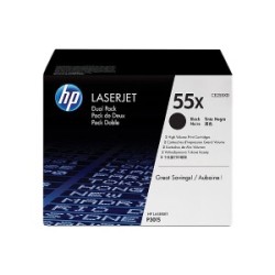 HP MULTIPACK NERO CE255XD 55X PACCO DOPPIO ORIGINALE