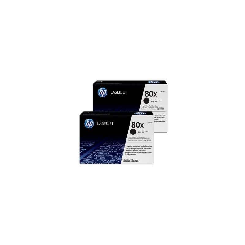 HP MULTIPACK NERO CF280XD 80X 2 -PACK ORIGINALE HP MULTIPACK NERO CF280XD 80X 2 -PACK ORIGINALE
