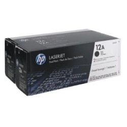 HP MULTIPACK NERO Q2612AD 12A CONFEZIONE DOPPIA A 2.000 P. ORIGINALE