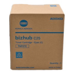 KONICA MINOLTA TONER CIANO A0X5453 TNP27C 4500 COPIE ORIGINALE