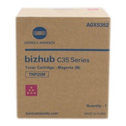 KONICA MINOLTA TONER MAGENTA A0X5352 TNP22M 6000 COPIE ORIGINALE