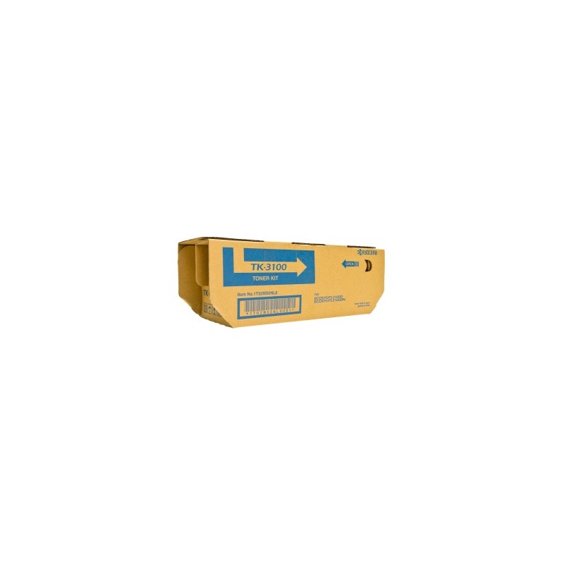 KYOCERA TONER NERO TK-3100 1T02MS0NL0 12500 COPIE INCL. TONERBAG ORIGINALE KYOCERA TONER NERO TK-3100 1T02MS0NL0 12500 COPIE INCL. TONERBAG ORIGINALE