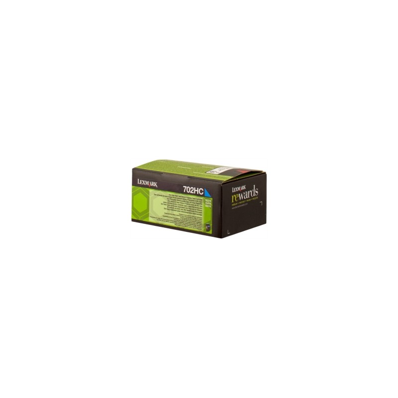 LEXMARK TONER CIANO 702HC 70C2HC0 3000 COPIE CARTUCCIA DI STAMPA RIUTILIZZABILE ORIGINALE LEXMARK TONER CIANO 702HC 70C2HC0 3000 COPIE CARTUCCIA DI STAMPA RIUTILIZZABILE ORIGINALE