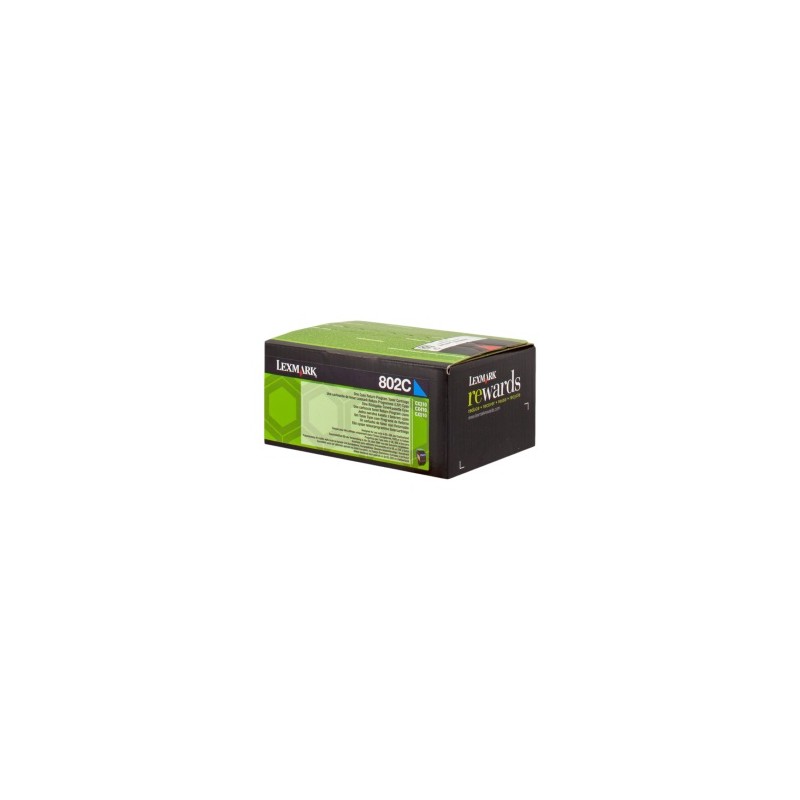 LEXMARK TONER CIANO 802C 80C20C0 1000 COPIE CARTUCCIA DI STAMPA RIUTILIZZABILE ORIGINALE LEXMARK TONER CIANO 802C 80C20C0 1000 COPIE CARTUCCIA DI STAMPA RIUTILIZZABILE ORIGINALE