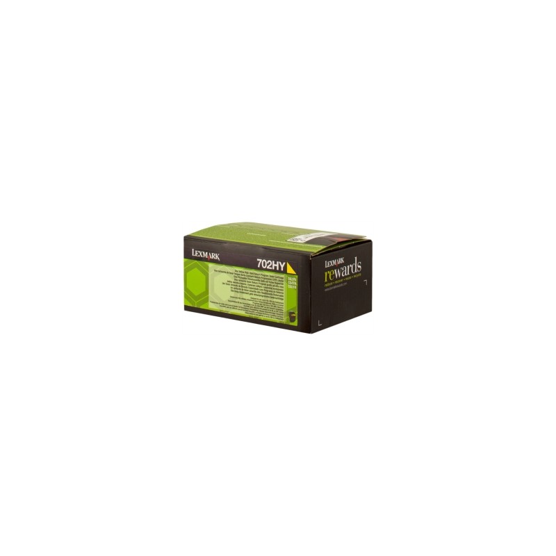 LEXMARK TONER GIALLO 702HY 70C2HY0 3000 COPIE CARTUCCIA DI STAMPA RIUTILIZZABILE ORIGINALE LEXMARK TONER GIALLO 702HY 70C2HY0 3000 COPIE CARTUCCIA DI STAMPA RIUTILIZZABILE ORIGINALE
