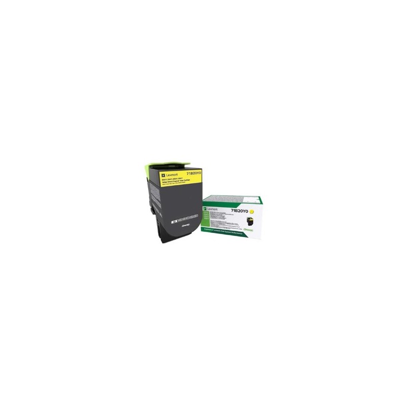 LEXMARK TONER GIALLO 71B20Y0 2300 COPIE ORIGINALE LEXMARK TONER GIALLO 71B20Y0 2300 COPIE ORIGINALE