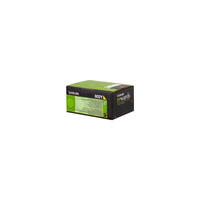LEXMARK TONER GIALLO 802Y 80C20Y0 1000 COPIE CARTUCCIA DI STAMPA RIUTILIZZABILE ORIGINALE LEXMARK TONER GIALLO 802Y 80C20Y0 1000 COPIE CARTUCCIA DI STAMPA RIUTILIZZABILE ORIGINALE
