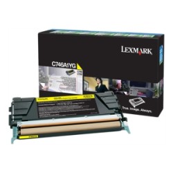 LEXMARK TONER GIALLO C746A1YG C746 7000 COPIE CARTUCCIA DI STAMPA RIUTILIZZABILE ORIGINALE