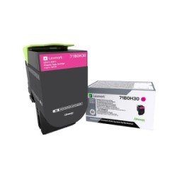 LEXMARK TONER MAGENTA 71B0H30 CS/CX417 3500 COPIE ORIGINALE