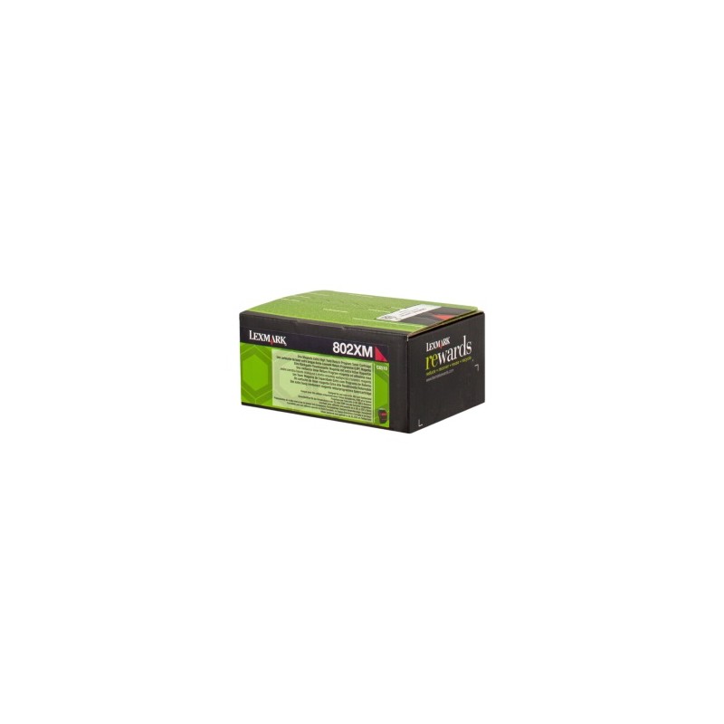 LEXMARK TONER MAGENTA 802XM 80C2XM0 4000 COPIE CARTUCCIA DI STAMPA RIUTILIZZABILE ORIGINALE LEXMARK TONER MAGENTA 802XM 80C2XM0 4000 COPIE CARTUCCIA DI STAMPA RIUTILIZZABILE ORIGINALE