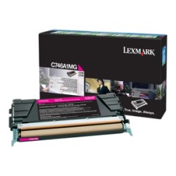 LEXMARK TONER MAGENTA C746A1MG C746 7000 COPIE CARTUCCIA DI STAMPA RIUTILIZZABILE ORIGINALE