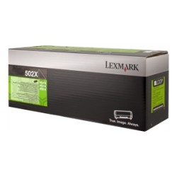 LEXMARK TONER NERO 502X 50F2X00 10000 COPIE CARTUCCIA DI STAMPA RIUTILIZZABILE ORIGINALE