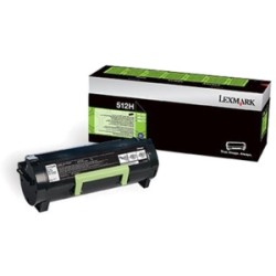 LEXMARK TONER NERO 512H 51F2H00 5000 COPIE CARTUCCIA DI STAMPA RIUTILIZZABILE ORIGINALE