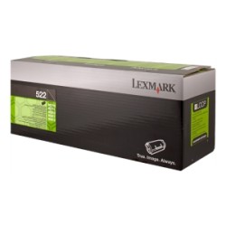 LEXMARK TONER NERO 522 52D2000 6000 COPIE CARTUCCIA DI STAMPA RIUTILIZZABILE ORIGINALE