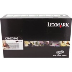 LEXMARK TONER NERO X792X1KG X792 20000 COPIE CARTUCCIA DI STAMPA RIUTILIZZABILE ORIGINALE