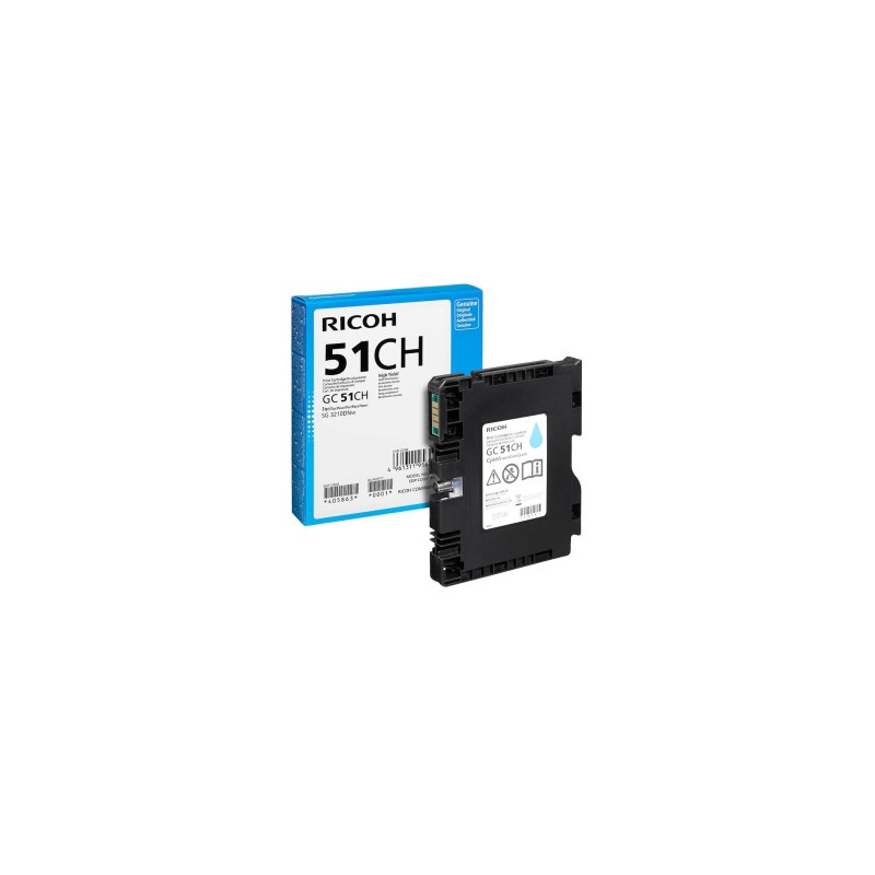 RICOH CARTUCCIA D\'INCHIOSTRO CIANO 405863 GC51C 2500 COPIE ORIGINALE RICOH CARTUCCIA D\'INCHIOSTRO CIANO 405863 GC51C 2500 COPIE ORIGINALE