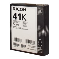 RICOH CARTUCCIA GELO NERO GC41BKHC 405761 2500 COPIE ORIGINALE