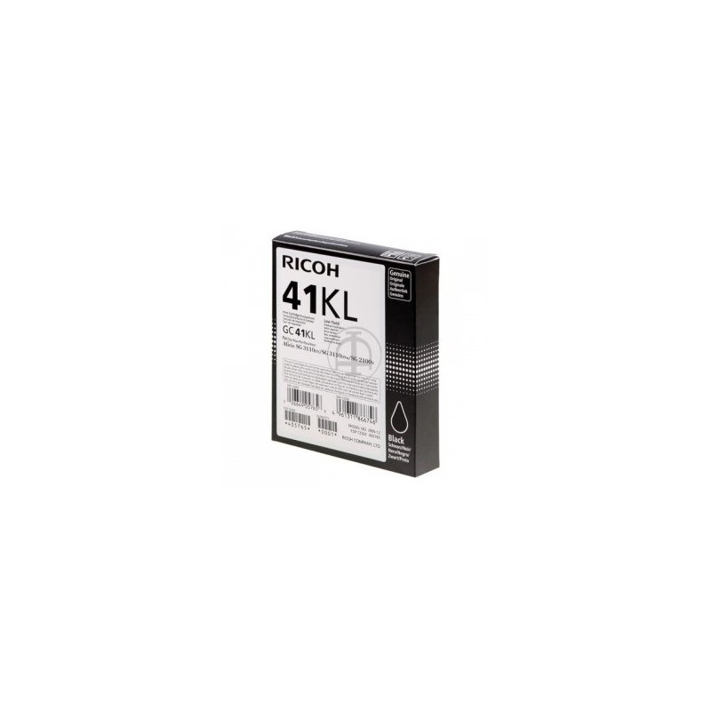 RICOH CARTUCCIA GELO NERO GC41BKL 405765 600 COPIE ORIGINALE RICOH CARTUCCIA GELO NERO GC41BKL 405765 600 COPIE ORIGINALE