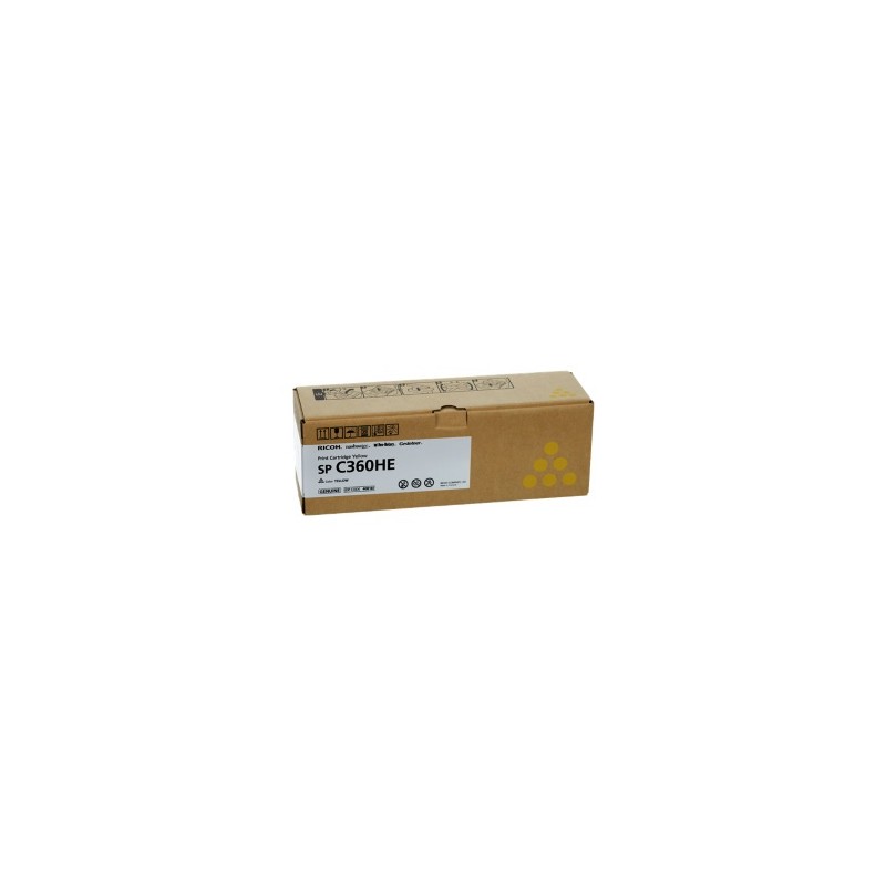 RICOH TONER GIALLO 408187 SP C360HEY 5000 COPIE ORIGINALE