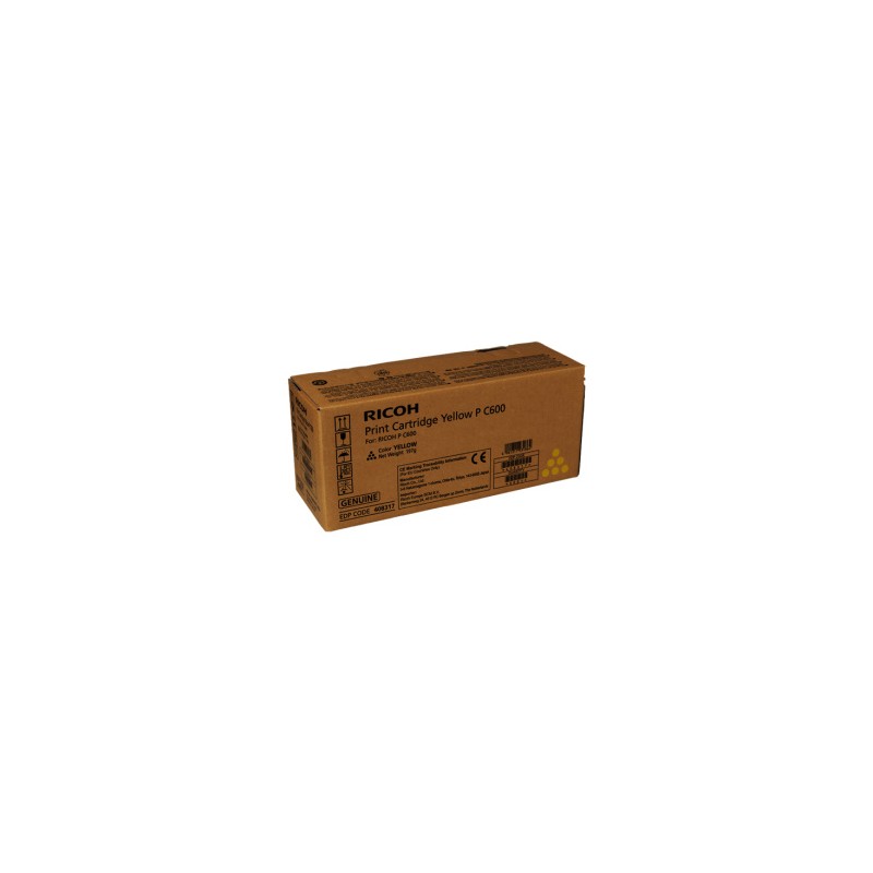 RICOH TONER GIALLO 408317 P C600Y 13000 COPIE ORIGINALE RICOH TONER GIALLO 408317 P C600Y 13000 COPIE ORIGINALE