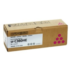 RICOH TONER MAGENTA 408186 SP C360HEM 5000 COPIE ORIGINALE