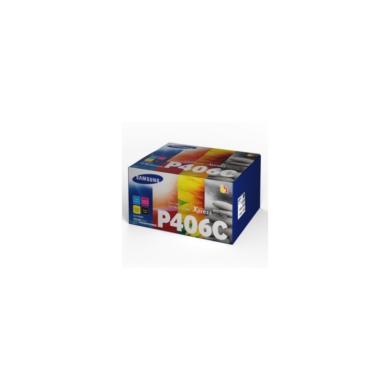 SAMSUNG MULTIPACK NERO / CIANO / MAGENTA / GIALLO CLT-P406C SU375A RAINBOW KIT ORIGINALE SAMSUNG MULTIPACK NERO / CIANO / MAGENTA / GIALLO CLT-P406C SU375A RAINBOW KIT ORIGINALE