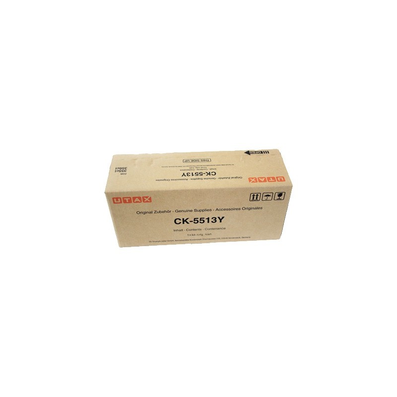 UTAX TONER GIALLO CK-5513Y 1T02VMAUT0 6000 COPIE ORIGINALE UTAX TONER GIALLO CK-5513Y 1T02VMAUT0 6000 COPIE ORIGINALE