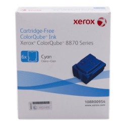 XEROX COLORSTIX CIANO 108R00954 17300 COPIE SOLID INK, PACCO CON 6 PEZZI ORIGINALE