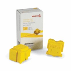 XEROX COLORSTIX GIALLO 108R00933 COLORQUBE 8570 YELLOW 4400 COPIE SOLID INK, PACCO CON 2 P ORIGINALE