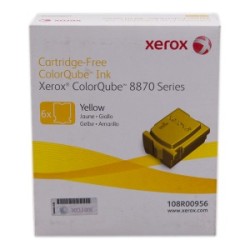 XEROX COLORSTIX GIALLO 108R00956 17300 COPIE SOLID INK, PACCO CON 6 PEZZI ORIGINALE