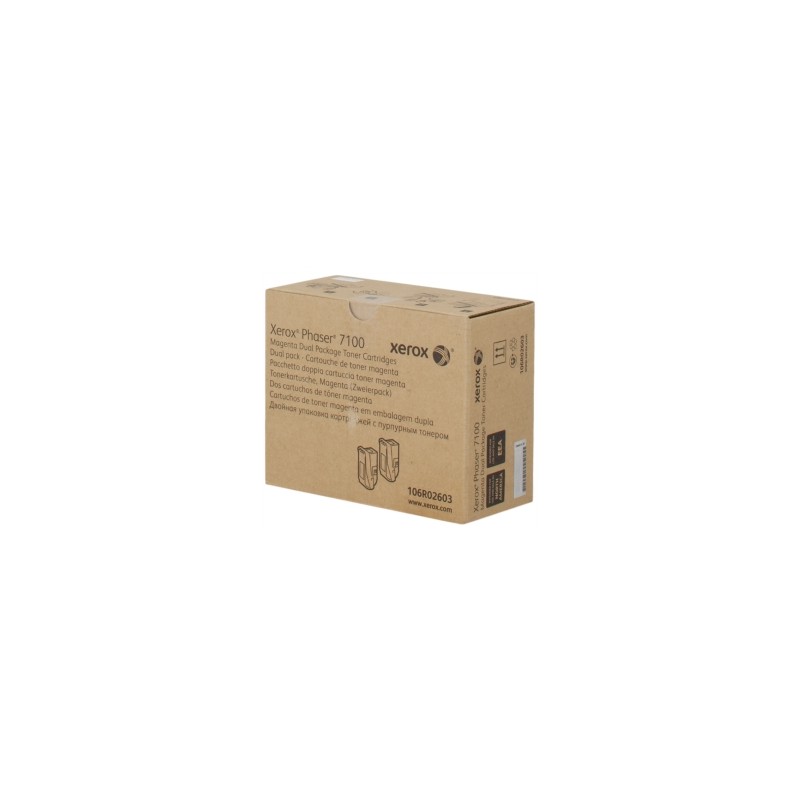 XEROX TONER MAGENTA 106R02603 PHASER 7100 9000 COPIE ALTA CAPACITA ORIGINALE XEROX TONER MAGENTA 106R02603 PHASER 7100 9000 COPIE ALTA CAPACITA ORIGINALE