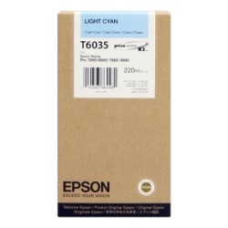 EPSON CARTUCCIA D\'INCHIOSTRO CIANO (CHIARO) C13T603500 T6035 220ML ORIGINALE