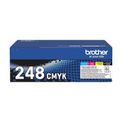BROTHER MULTIPACK NERO / CIANO / MAGENTA / GIALLO TN-248VAL 248 4000 COPIE ORIGINALE