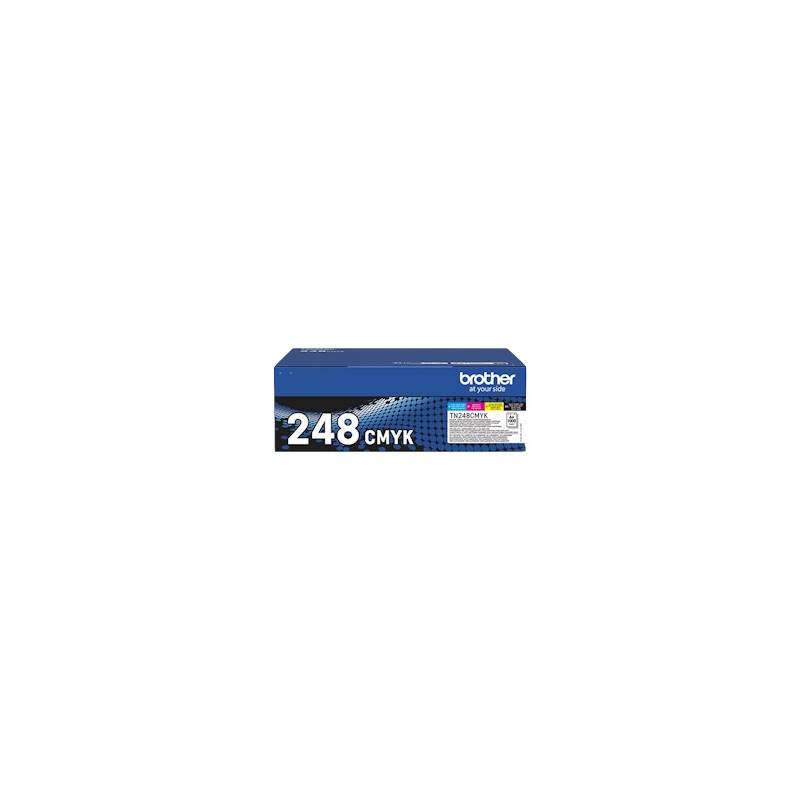 BROTHER MULTIPACK NERO / CIANO / MAGENTA / GIALLO TN-248VAL 248 4000 COPIE ORIGINALE BROTHER MULTIPACK NERO / CIANO / MAGENTA / GIALLO TN-248VAL 248 4000 COPIE ORIGINALE