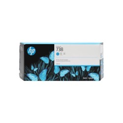 HP CARTUCCIA D\'INCHIOSTRO CIANO 676M6A 738 300ML ORIGINALE