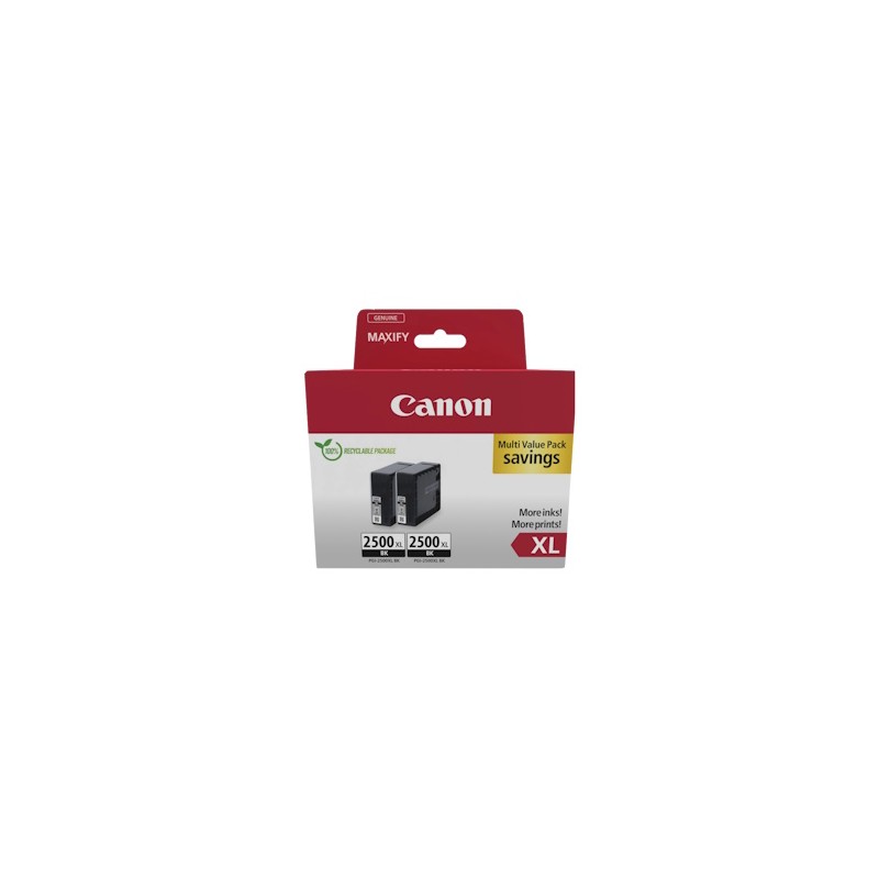 CANON MULTIPACK NERO PGI-2500BK XL 9254B011 2500 COPIE ORIGINALE