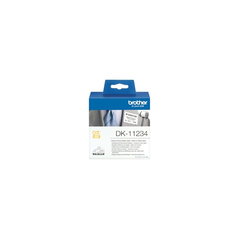BROTHER ETICHETTE NERO SU BIANCO DK-11234 ORIGINALE BROTHER ETICHETTE NERO SU BIANCO DK-11234 ORIGINALE
