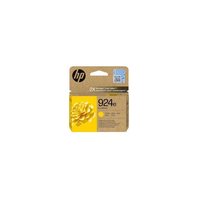 HP CARTUCCIA D\'INCHIOSTRO GIALLO 4K0U9NE 924E 800 COPIE ORIGINALE HP CARTUCCIA D\'INCHIOSTRO GIALLO 4K0U9NE 924E 800 COPIE ORIGINALE