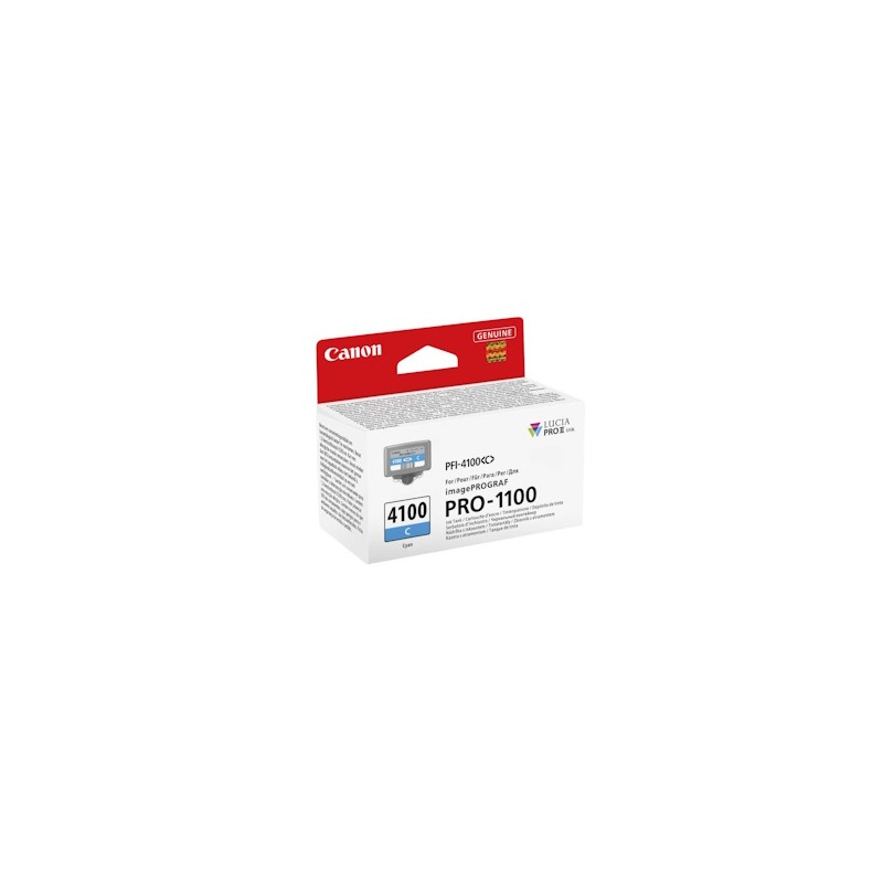 Canon Cartuccia D\'Inchiostro Ciano Pfi-4100C 6778C001 80Ml Originale Canon Cartuccia D\'Inchiostro Ciano Pfi-4100C 6778C001 80Ml Originale
