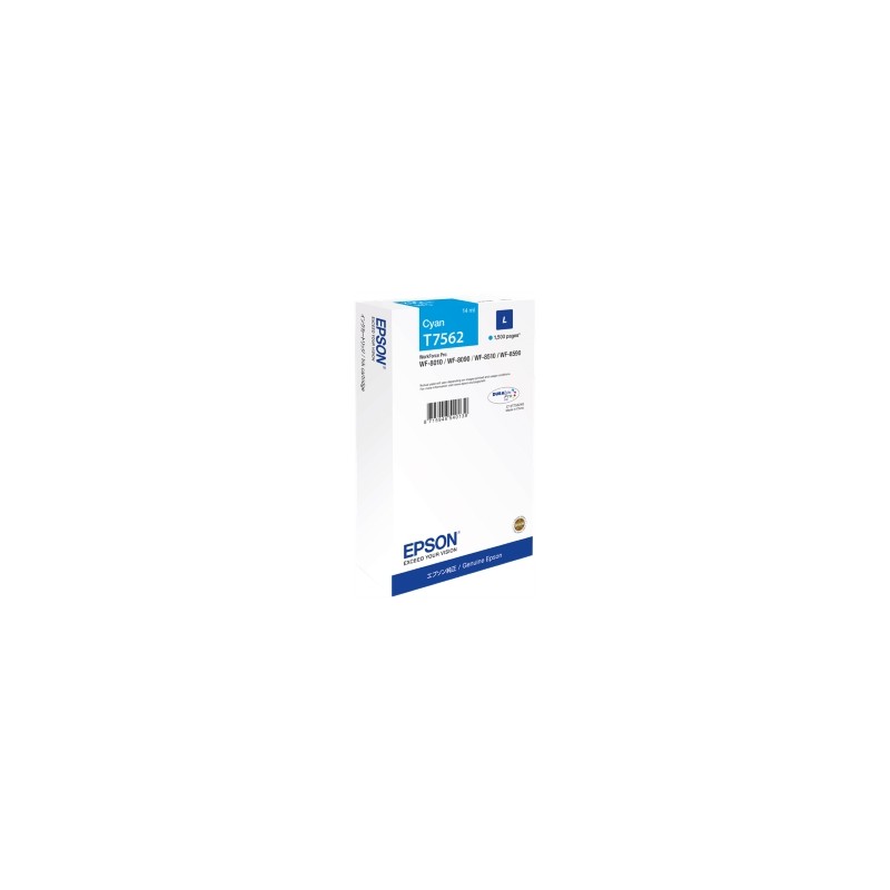 Epson Cartuccia D\'Inchiostro ciano C13T75624N T7562 1500 Copie 14Ml Originale Epson Cartuccia D\'Inchiostro ciano C13T75624N T7562 1500 Copie 14Ml Originale