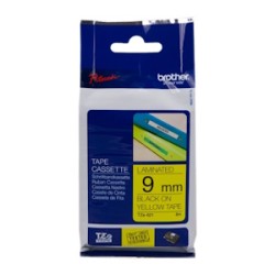 Brother Nastro Nero Su Giallo Tze-621 Tz-621 9 Mm X 8 M, Laminato Originale
