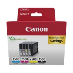 Canon Multipack Nero / Ciano / Magenta / Giallo Pgi-2500 9290B006 3100 Copie Originale